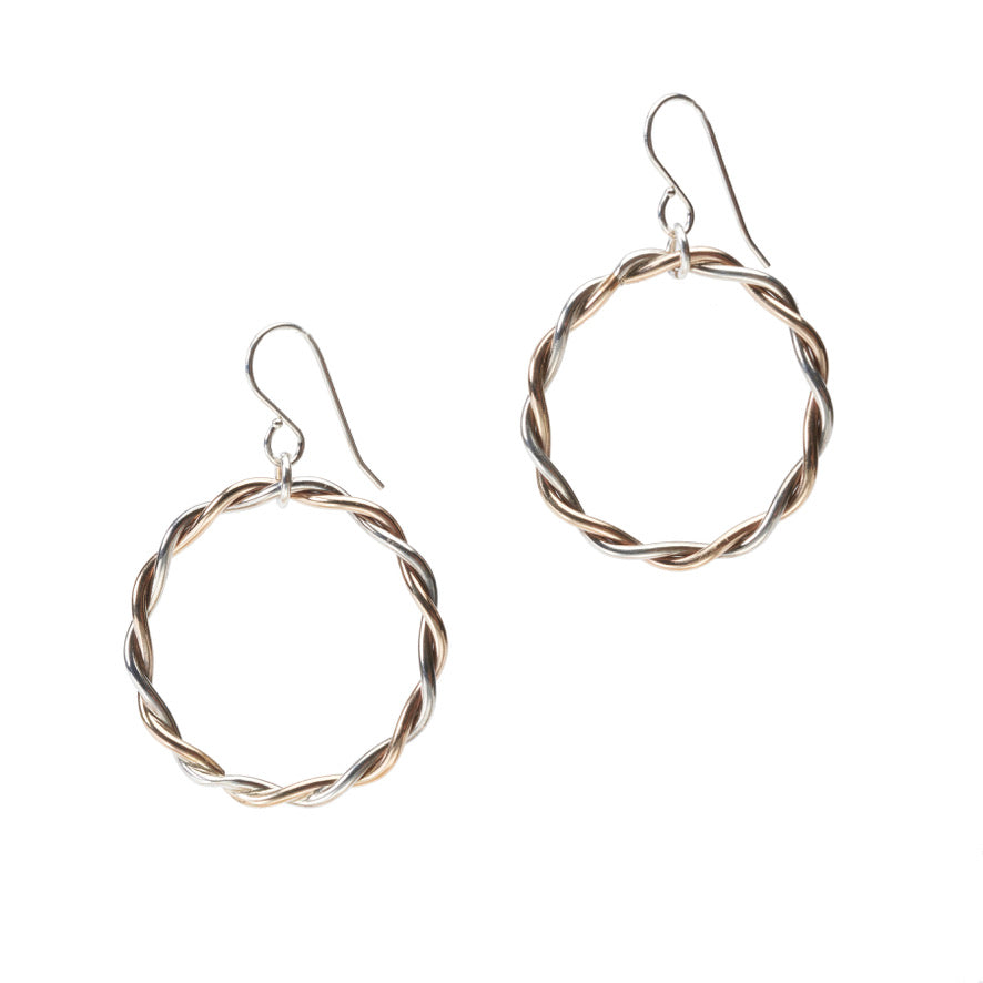 Twisted Hoop Earrings
