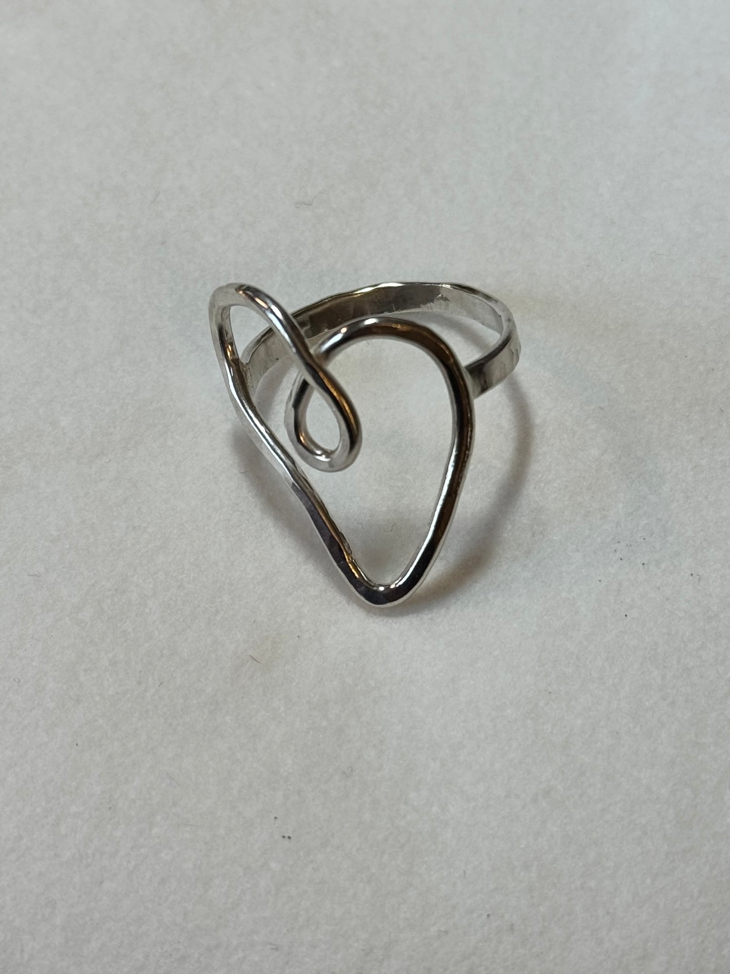 Love & Friendship Silver Heart ring