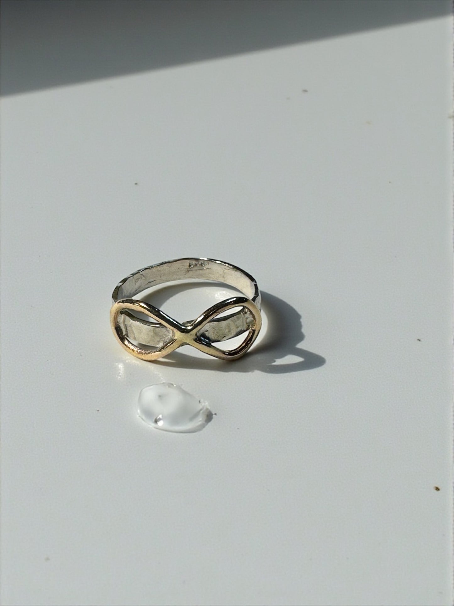 Infinity ring gold-filled/sterling silver Medium