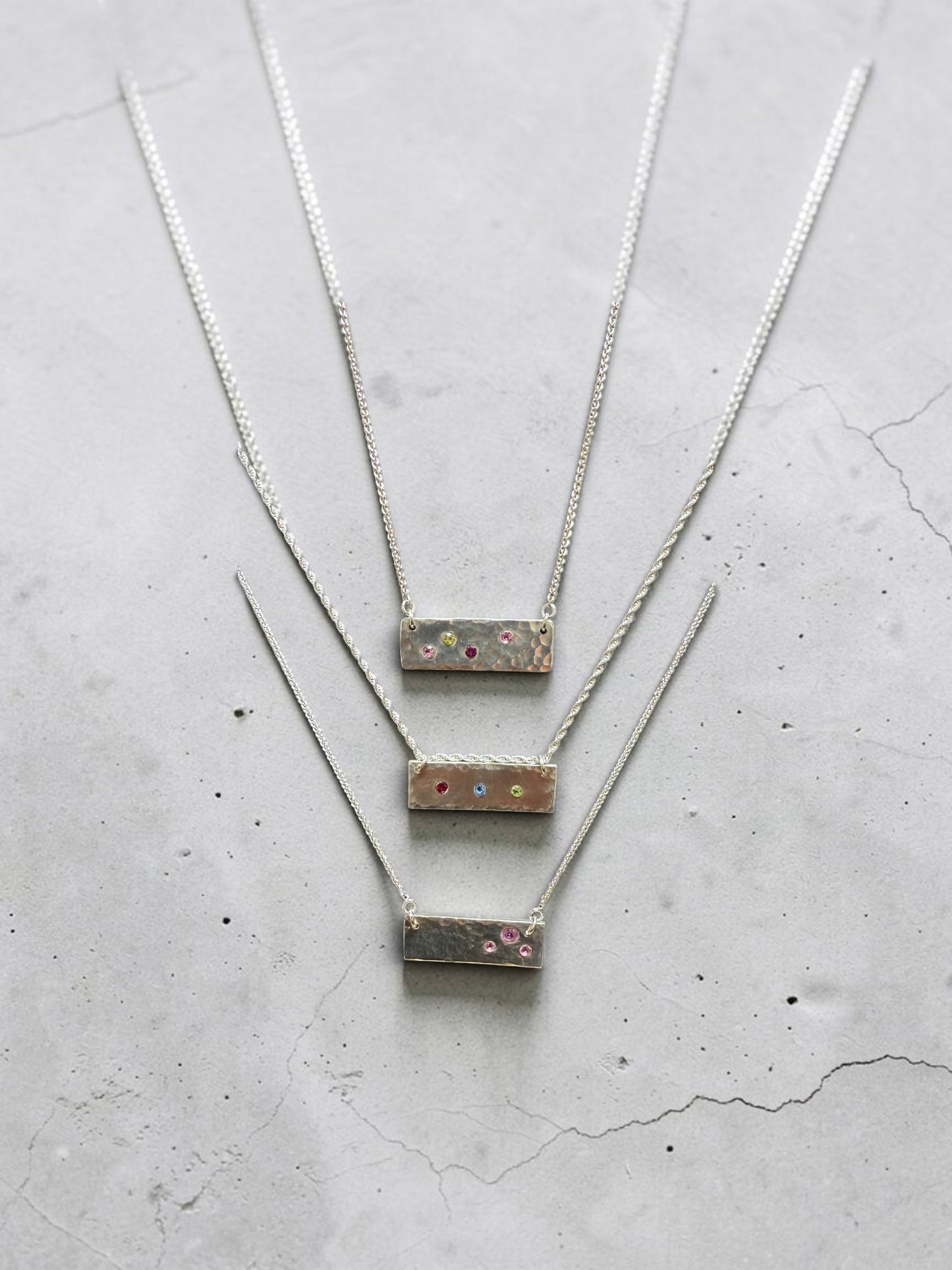 Customize Family Birthstone Necklaces