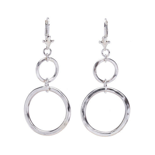 The Janet Snowman Hammered Silver Earrings - Luminosity Signature Series