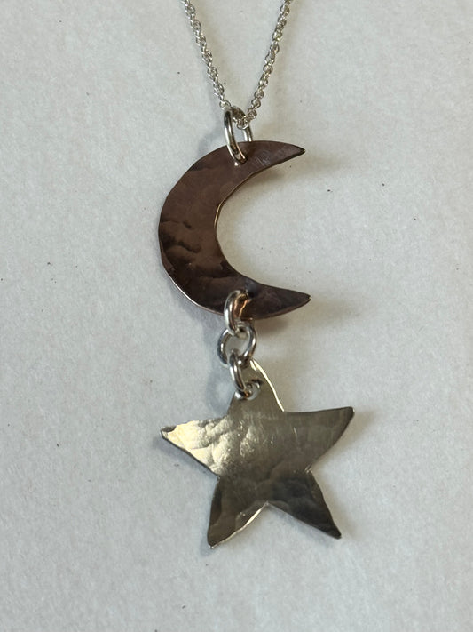 The Ellen Moon and Star Necklace - Luminosity Signature Series