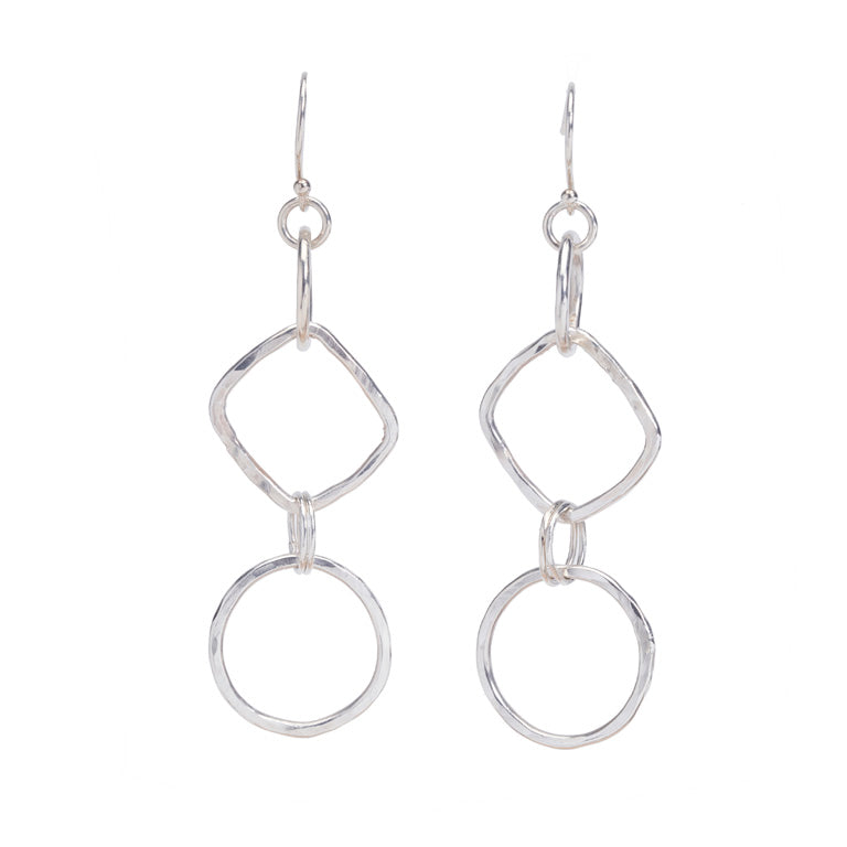 The Suzanne Geometric Short Earrings - Luminosity Signature Series