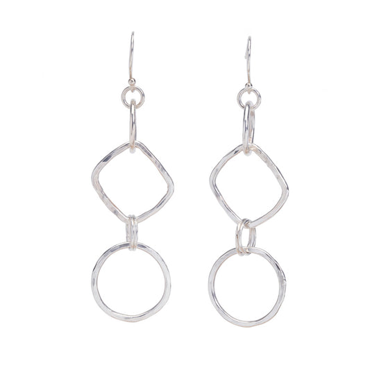 The Suzanne Geometric Short Earrings - Luminosity Signature Series