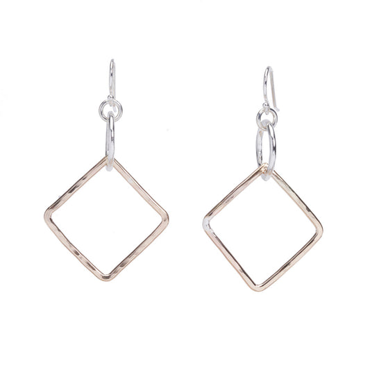 The Deb Geometric Hammered Earrings - Luminosity Signature Series