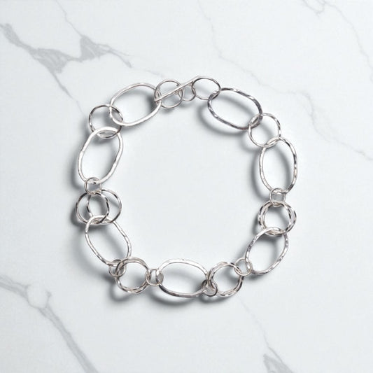 The Suzanne Hammered Hoop Chocker Necklace - Luminosity Signature Series