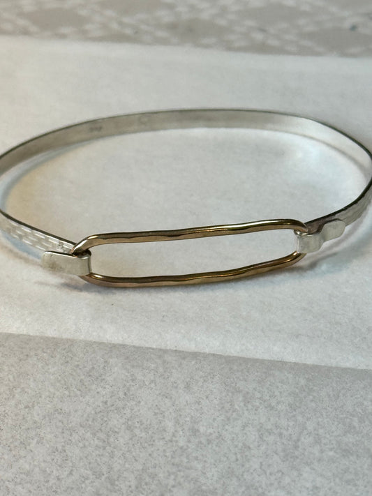 Luminosity Paperclip Gold-filled Clip Bracelet