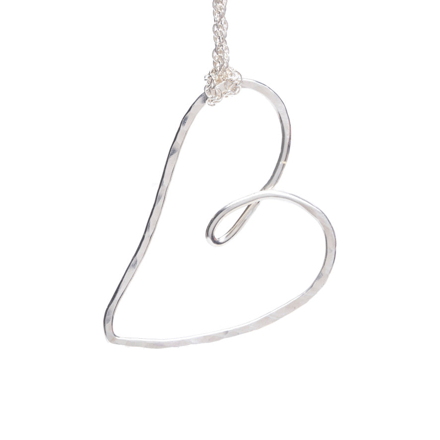Love and Friendship Heart Large Necklace