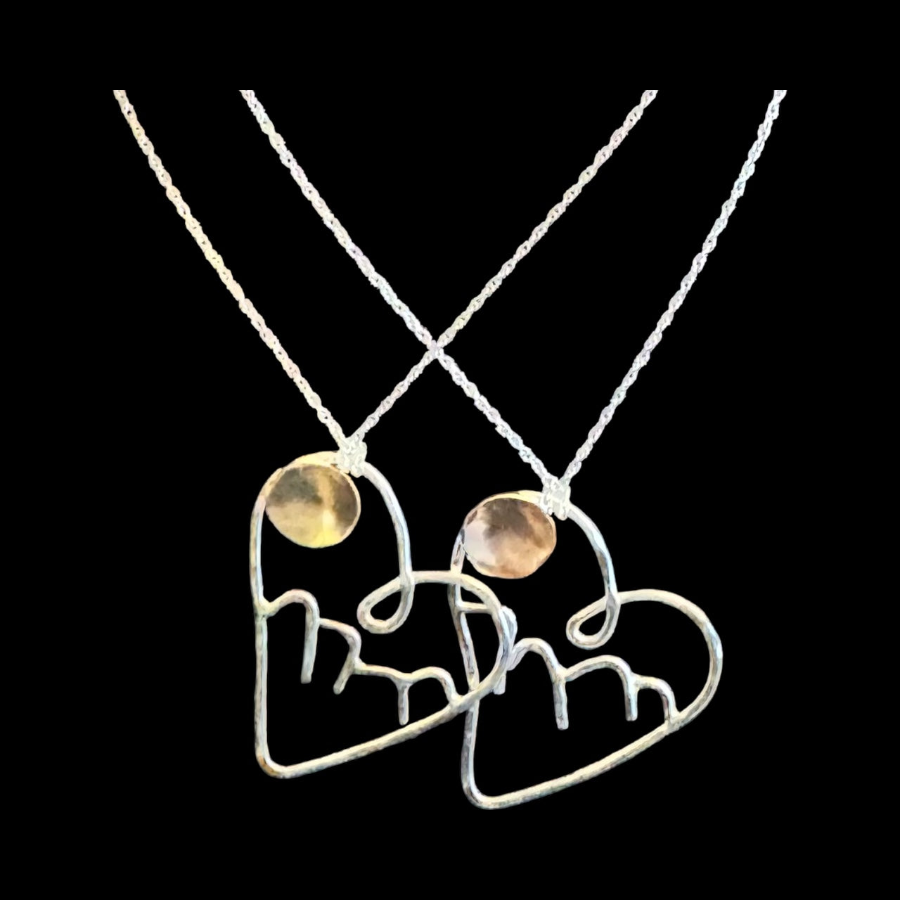 Large “Asheville Strong” Special Edition, Love & Frienship Heart Necklace