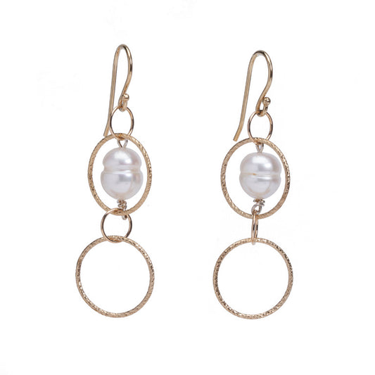 The Joyce Snowman Pearl Earrings - Luminosity Signature Series