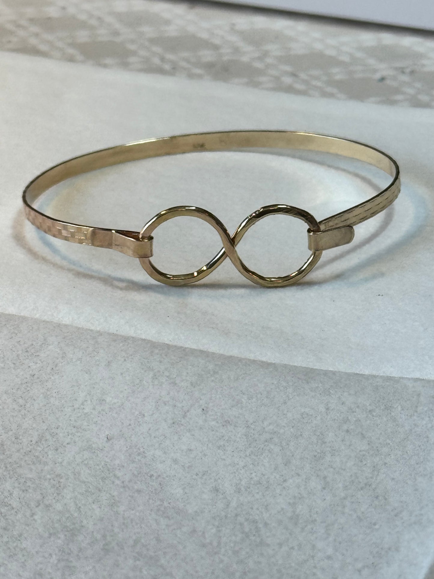 Infinity Clip Bracelet in Gold-fill (Available in Sterling Silver combination)