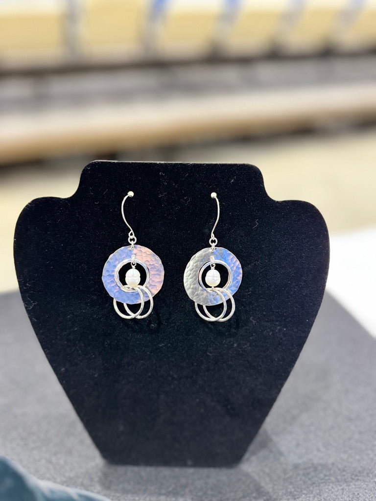 The Suzanne Disc & Pearl Earrings - Luminosity Signature