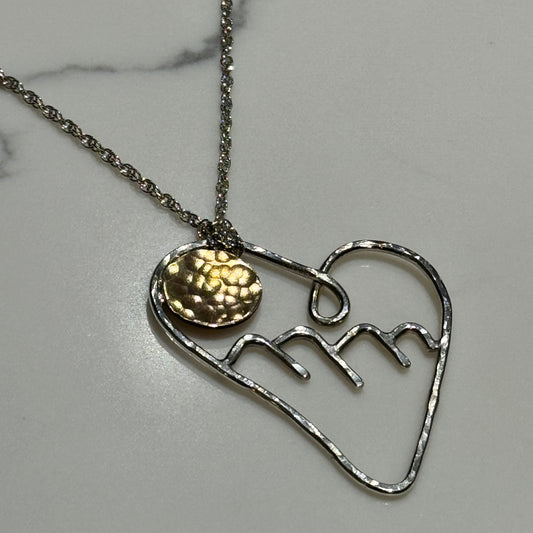 Large “Asheville Strong” Special Edition, Love & Frienship Heart Necklace