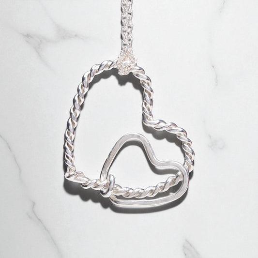 The Vicki Embracing Heart Necklace - Luminosity Signature Series