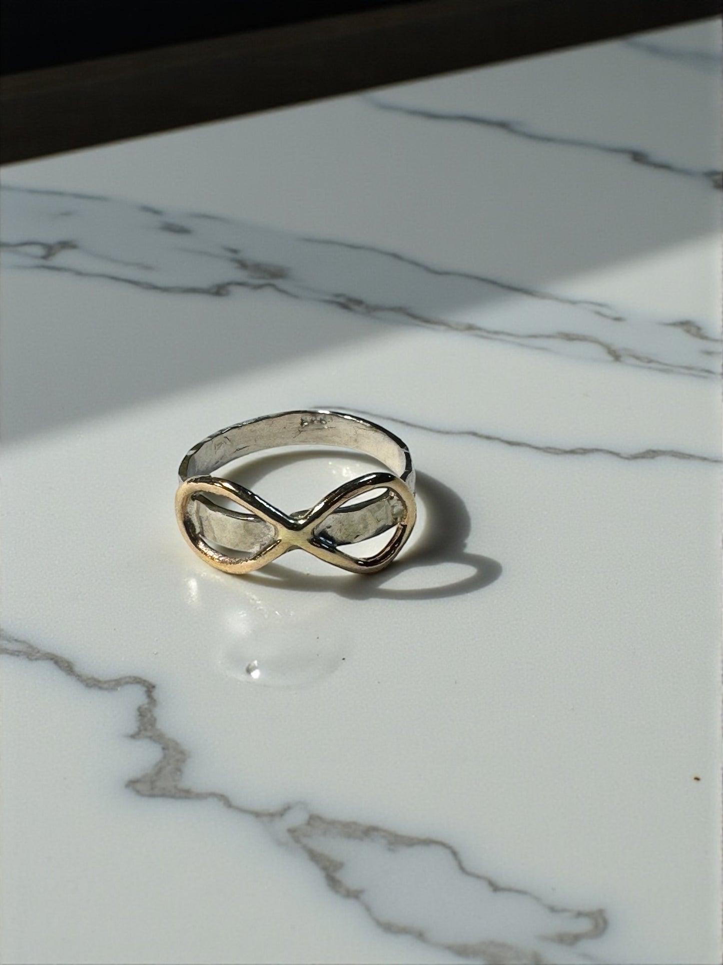 Infinity ring gold-filled/sterling silver Medium