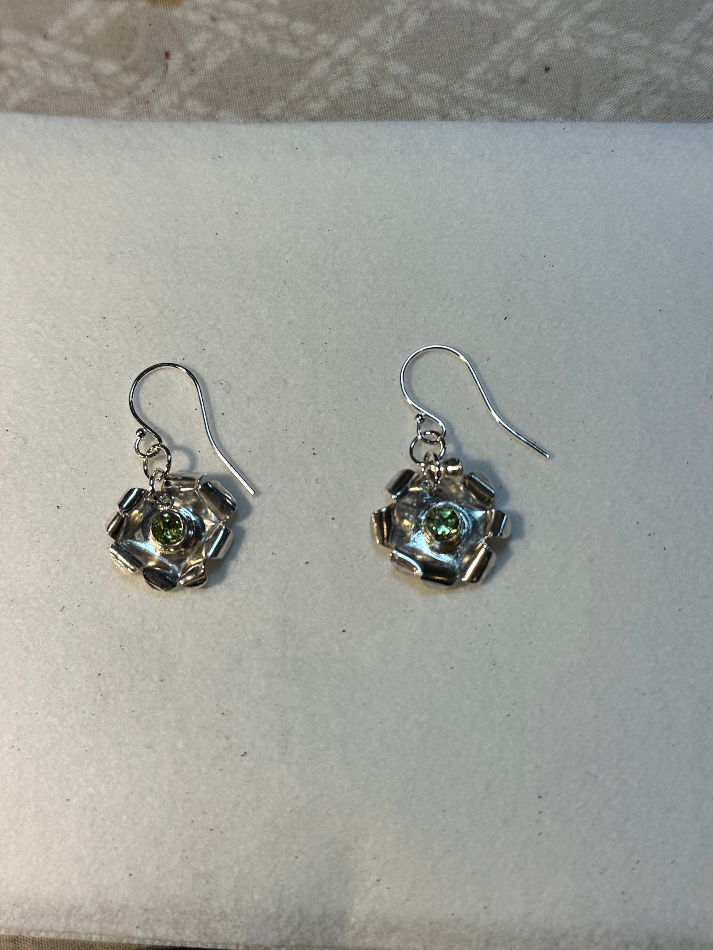 Brilliant Blossoms Peridot Earrings