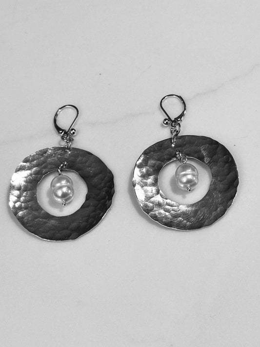 The Myriam Disc & Pearl Earrings - Luminosity Signature Series