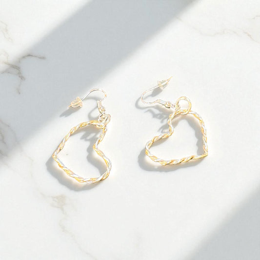 The Muffy Twisted Heart Earrings - Luminosity Signature Series