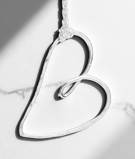 Love and Friendship Heart Large Necklace