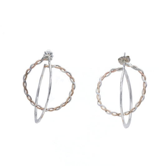 The Twisted Globe Post Earring